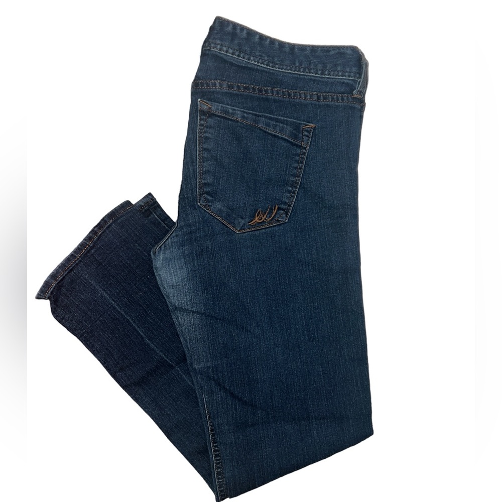EXPRESS | WOMENS CROPPED SKINNY STELLA LOW RISE JEANS SIZE 8